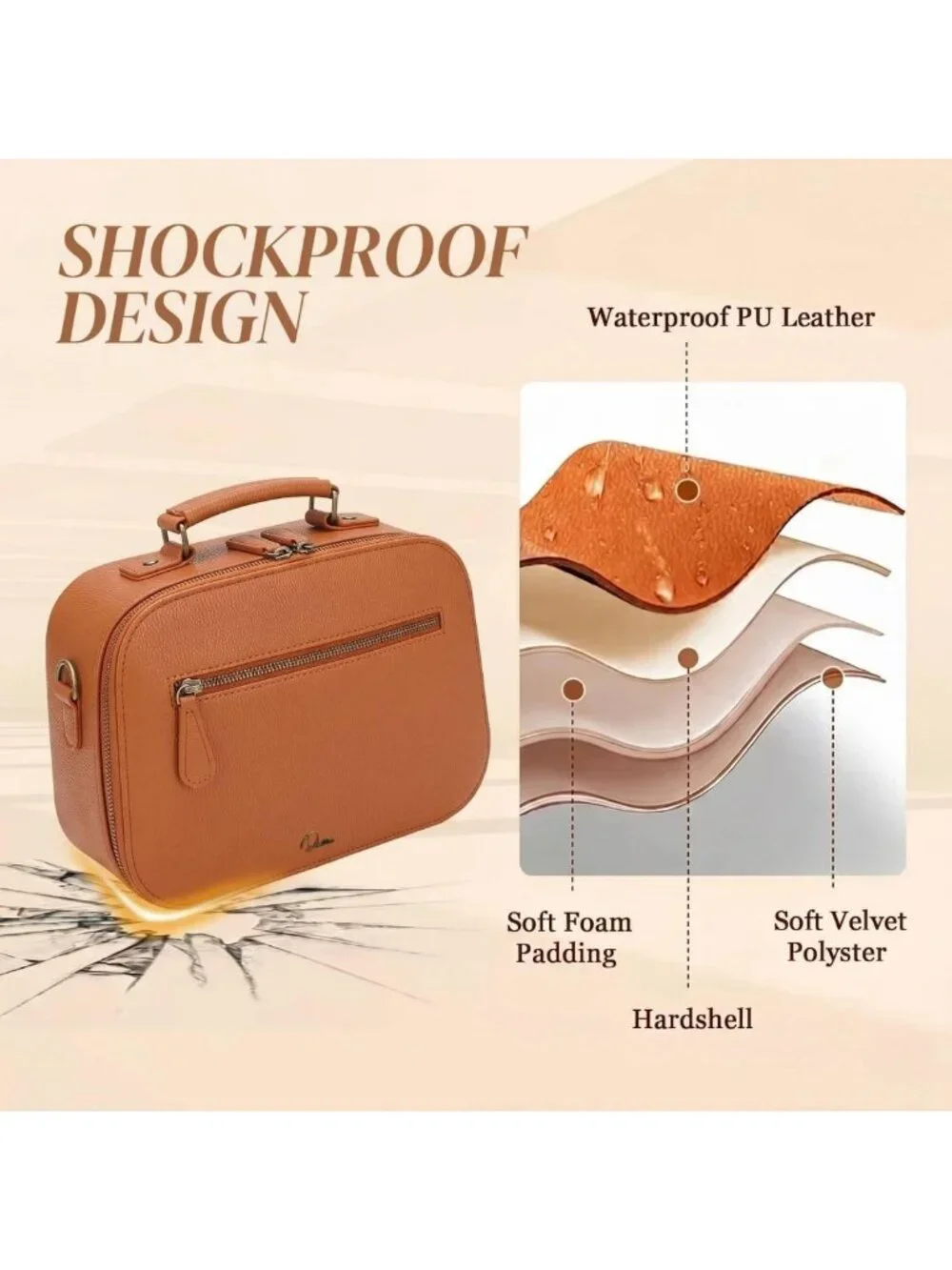 Waterproof Crossbody Camera Sling Bag for DSLR/SLR/Mirrorless - Shockproof, 4L